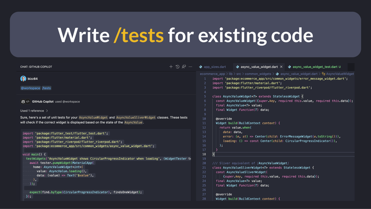 Write /tests for existing code