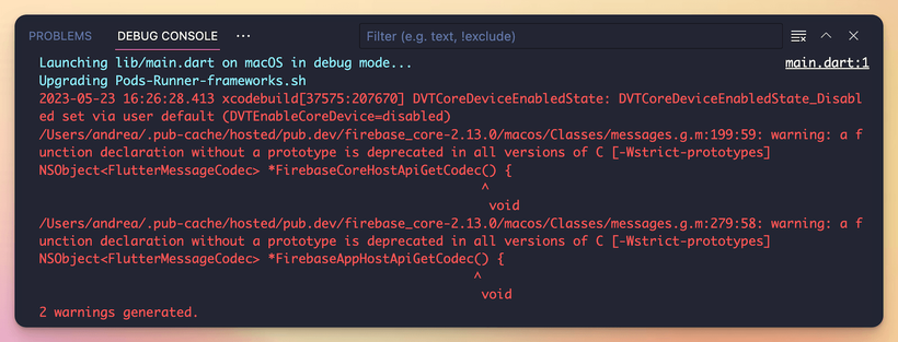 Some Xcode build warnings