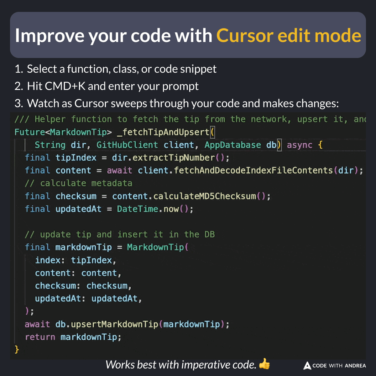 Improve your code with Cursor Edit Mode