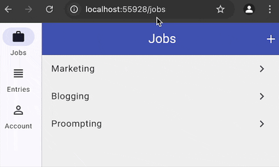 App startup loading animation for my Time Tracker app