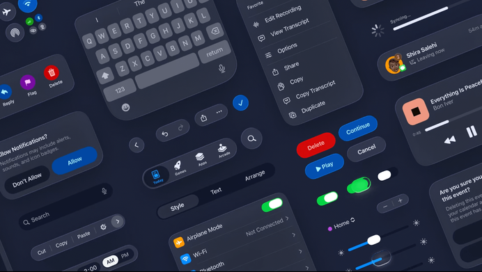 Liquid Glass UI Design System