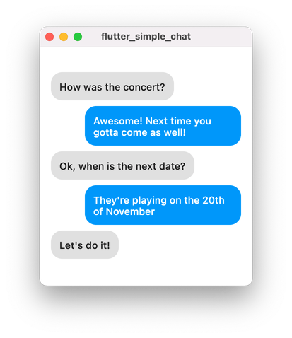Chat Messaging UI: narrow layout with asymmetric padding