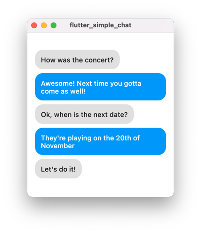 Chat Messaging UI: narrow layout
