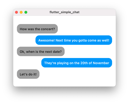 Chat Messaging UI in Flutter