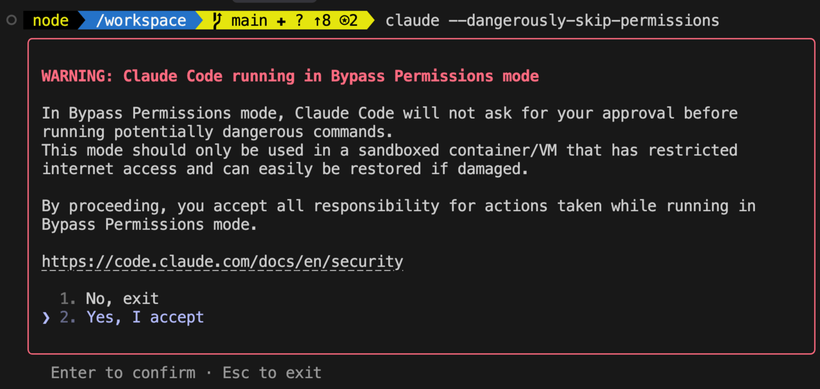 Claude dangerously skip permissions