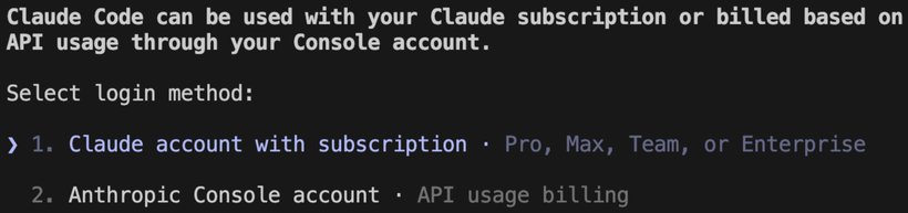 Claude login method