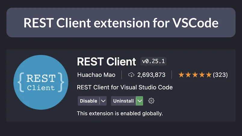REST Client Extension for VSCode