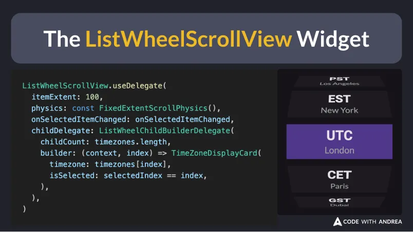 The ListWheelScrollView Widget
