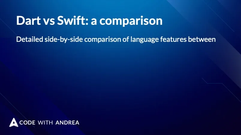 Dart vs Swift: a comparison