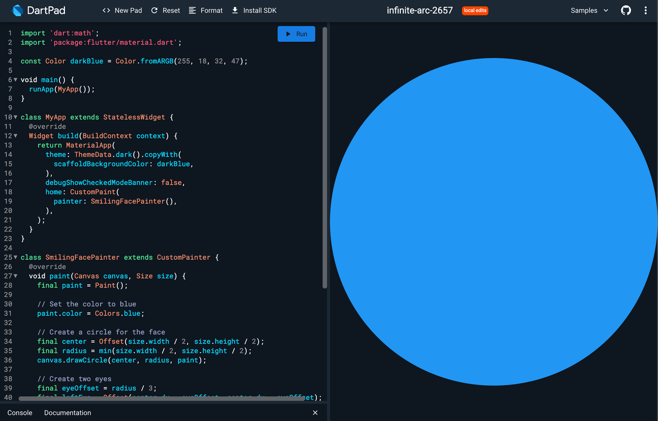 CustomPainter code generated by ChatGPT
