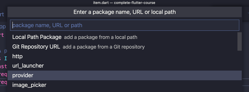 Search packages available on pub.dev