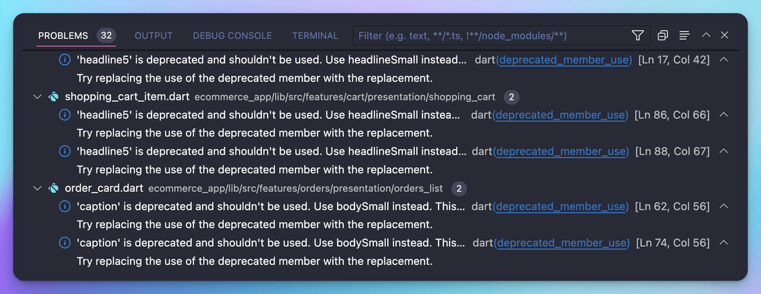 All text styles have been renamed as part of the migration to Material 3