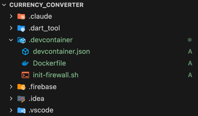 Devcontainer files