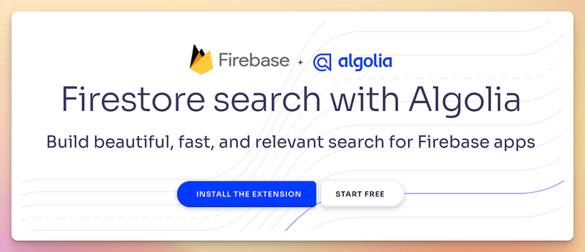 Firestore search with Algolia
