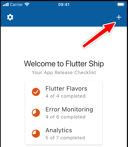 New app buttons on the home page