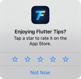 The in-app review prompt on iOS