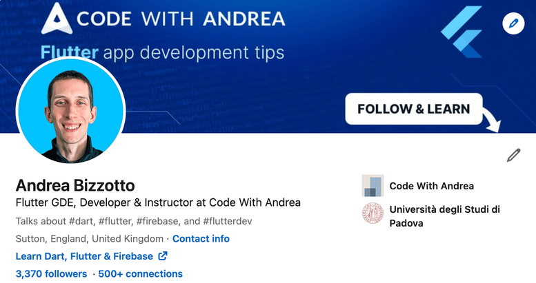 My LinkedIn profile