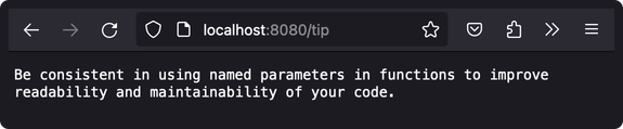 A Flutter tip produced by our Shelf server