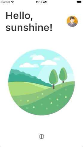 Interactive page flip: fling back when the pointer is released