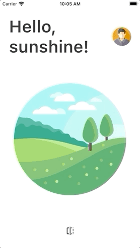 Page flip effect without depth
