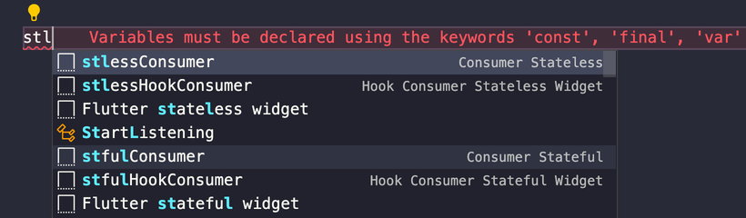 Riverpod snippet to create a stateless consumer