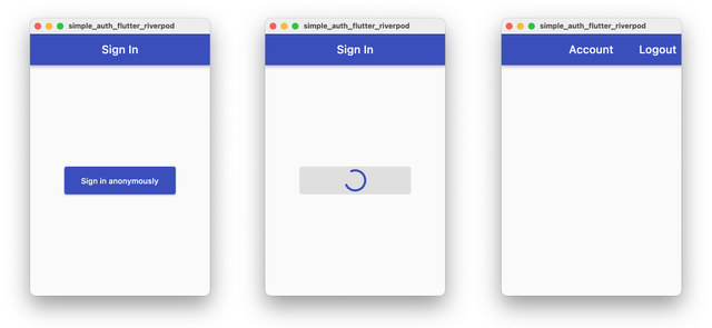 Simple sign-in flow