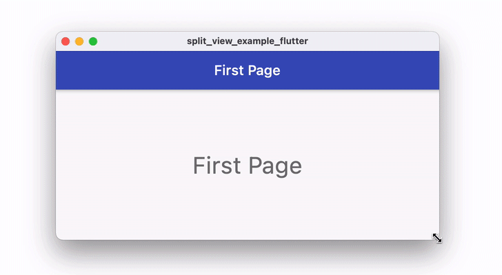 Testing the split view