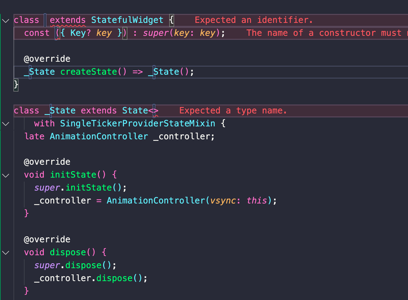 Generated boilerplate for the "stanim" snippet