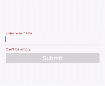 TextField and submit button not updating