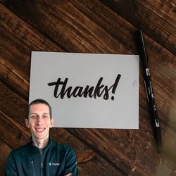 Card saying thanks!