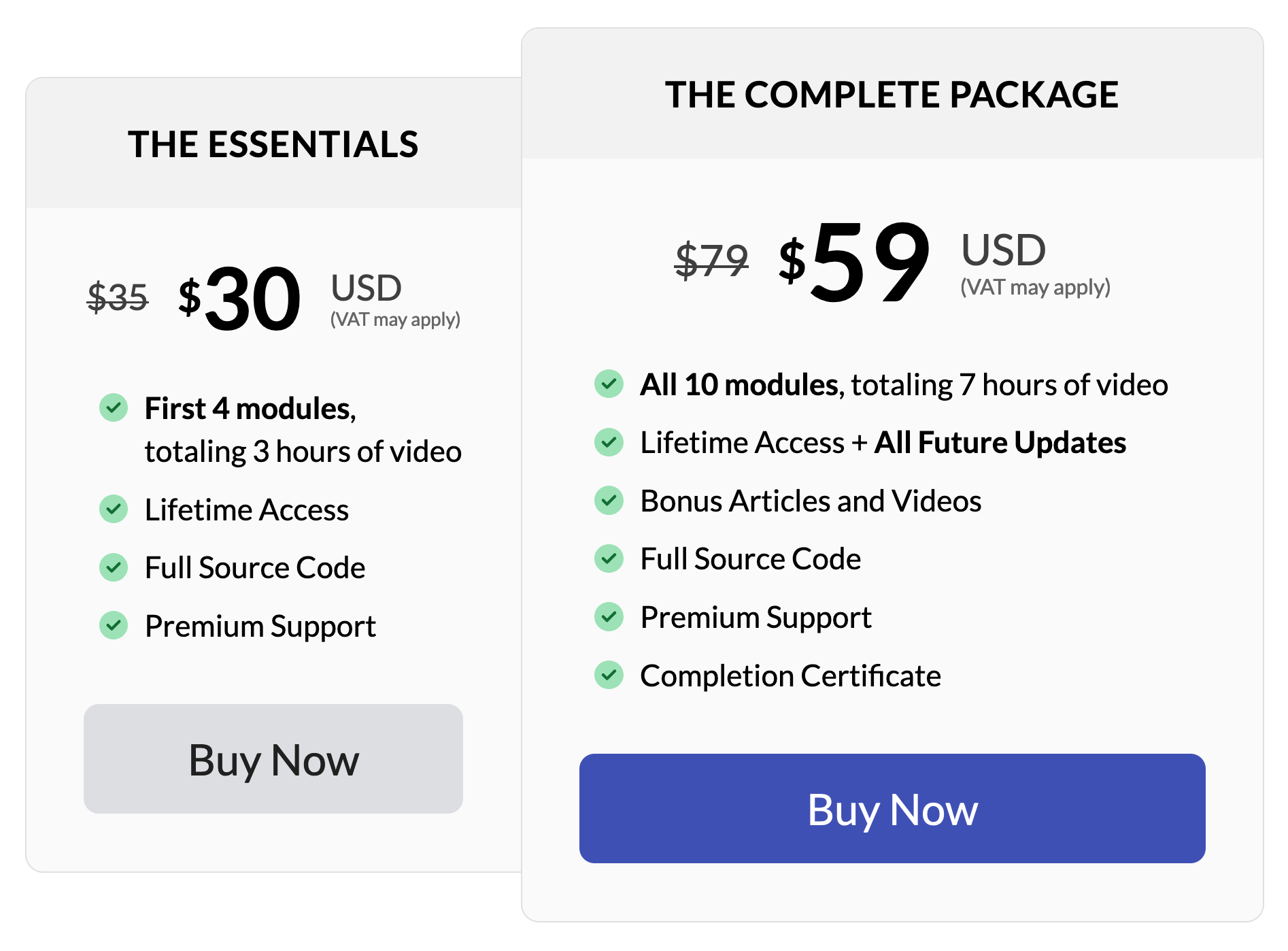 Two-tiered pricing