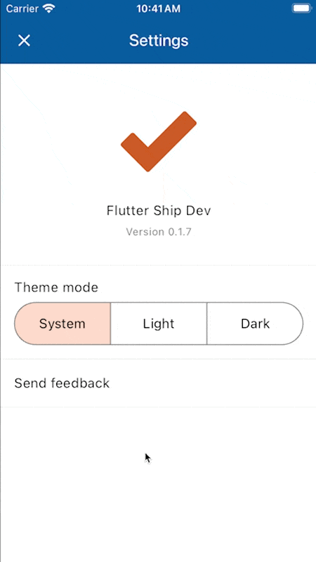 Example showing the feedback package in action