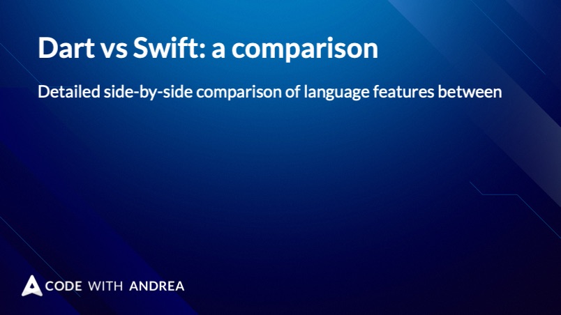 Dart vs Swift: a comparison