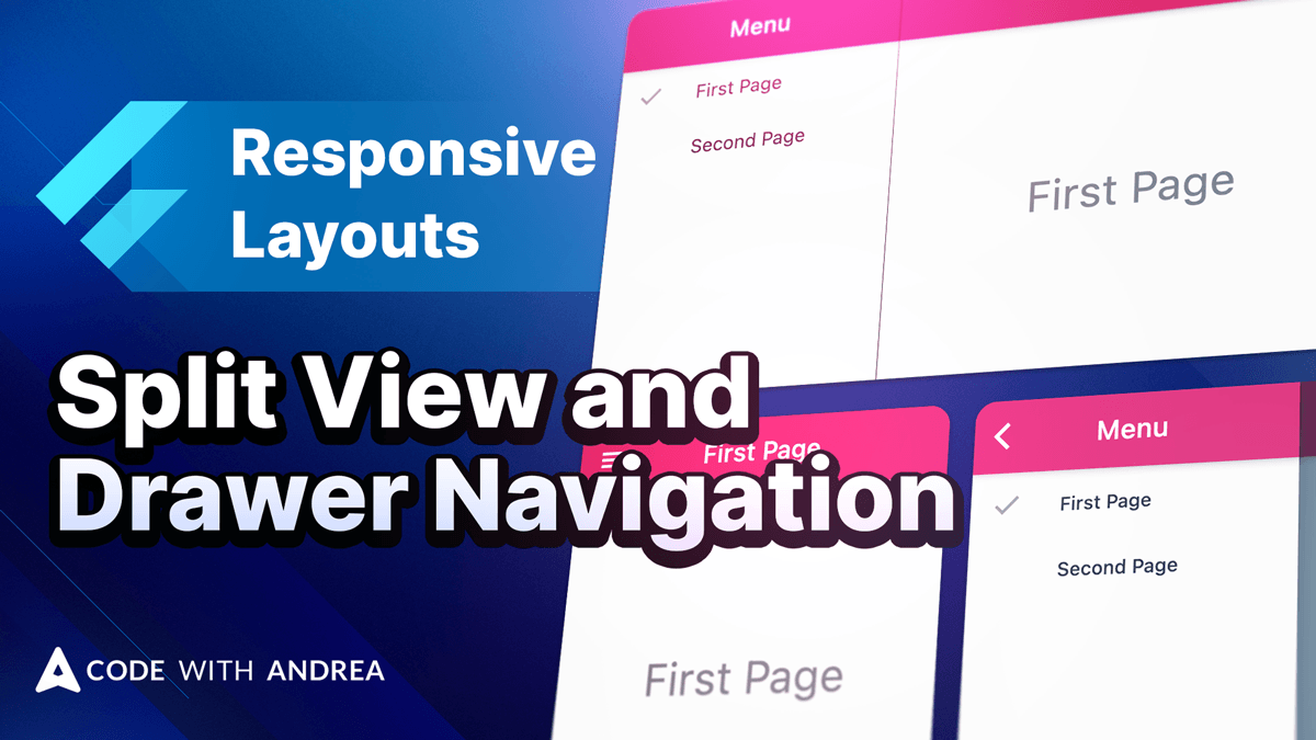 Responsive layouts in Split View Drawer Navigation