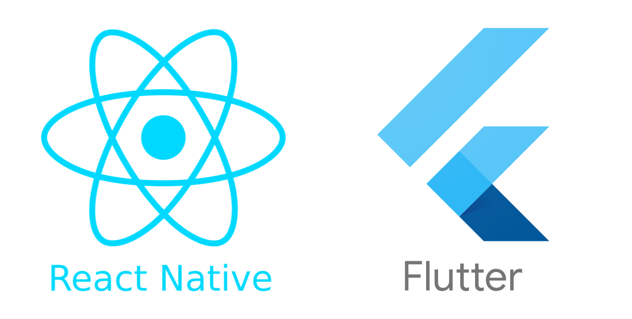 React Native and Flutter logos