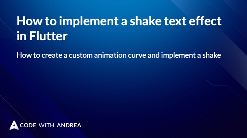 How to implement a shake text effect in Flutter