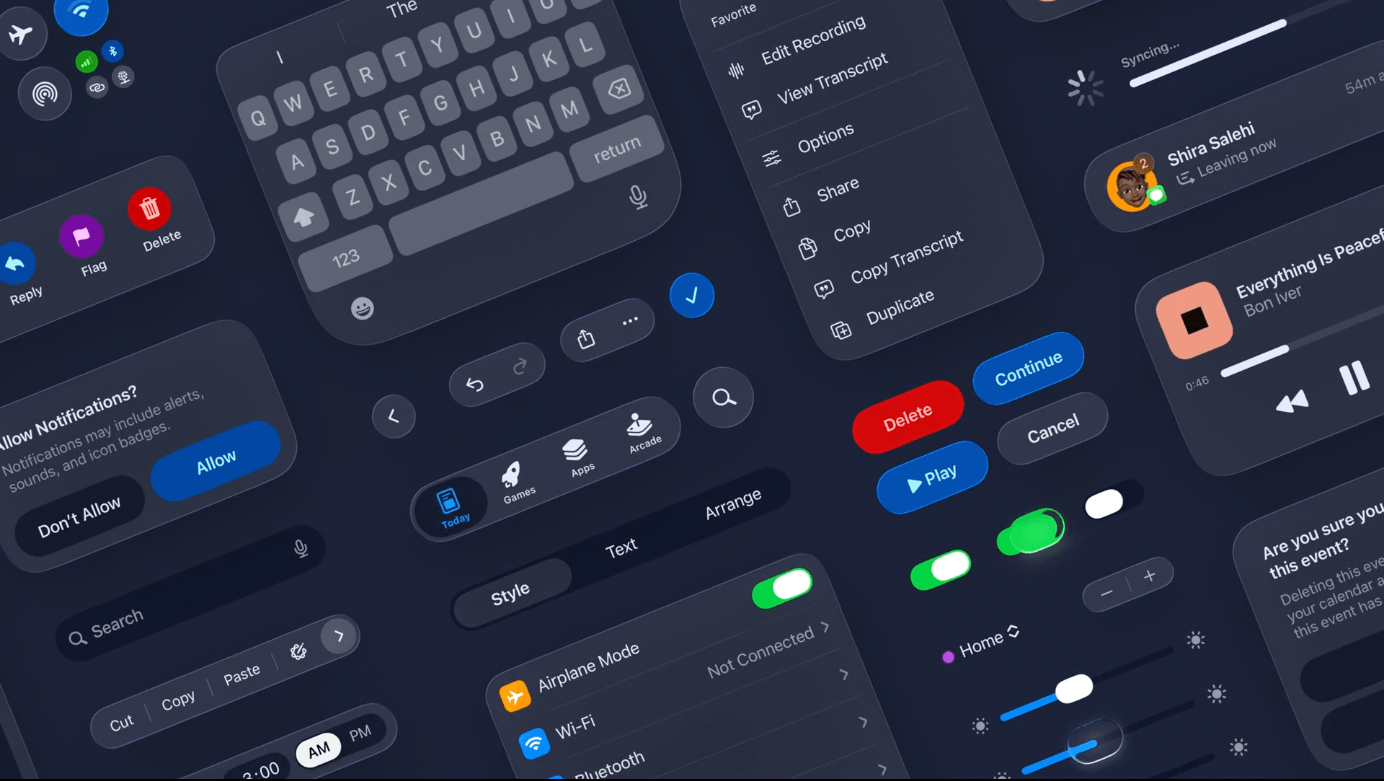 Liquid Glass UI Design System