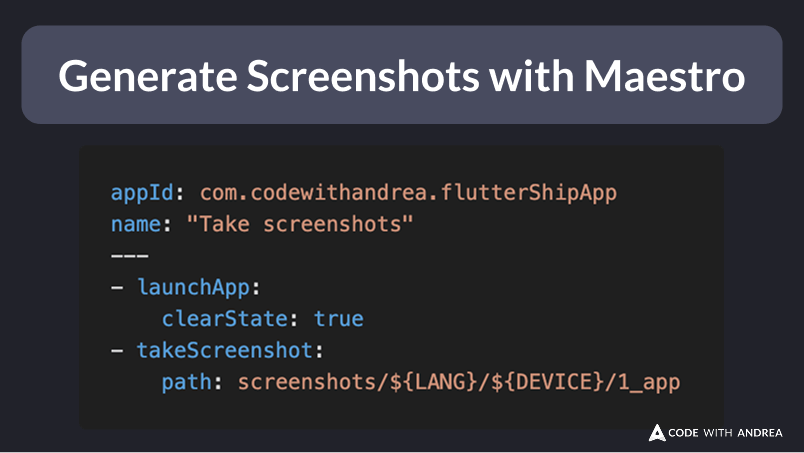 Automated Screenshot Generation with Maestro