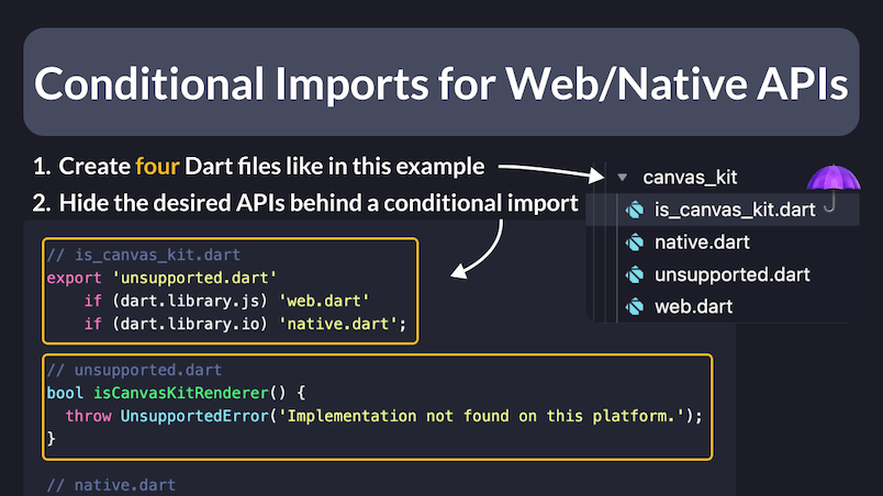 Conditional Imports for Web/Native APIs