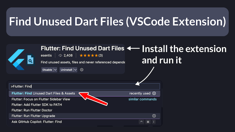 Flutter: Find Unused Dart Files (VSCode Extension)