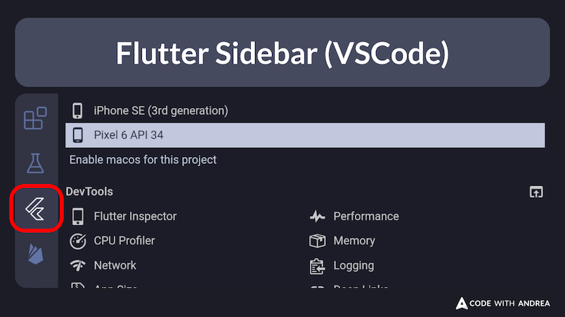 Flutter Sidebar (VSCode)