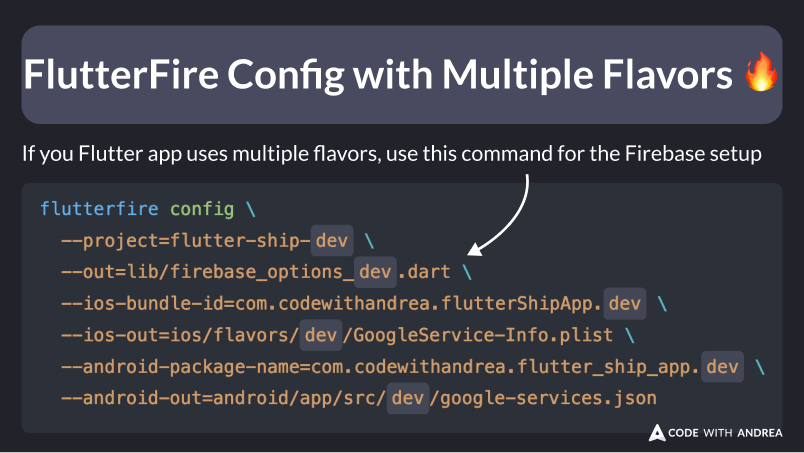 FlutterFire Config with Multiple Flavors (Shell Script)