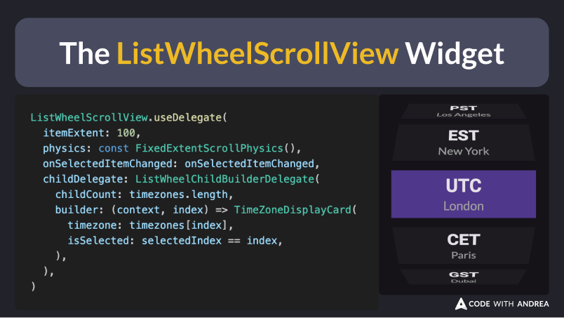 The ListWheelScrollView Widget