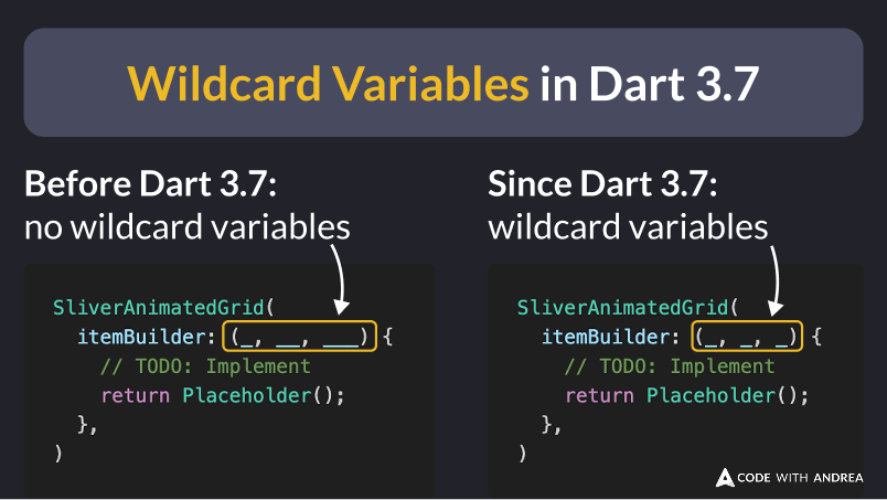 Wildcard Variables in Dart 3.7