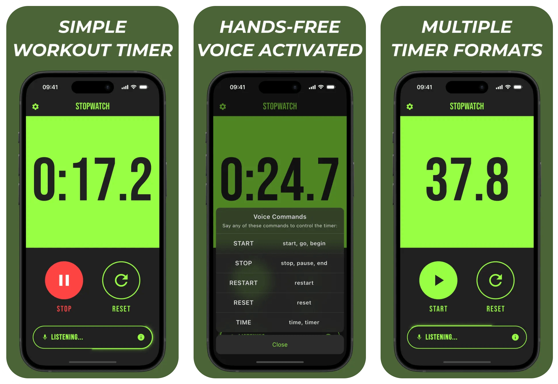 Voice Timer App Screenshots