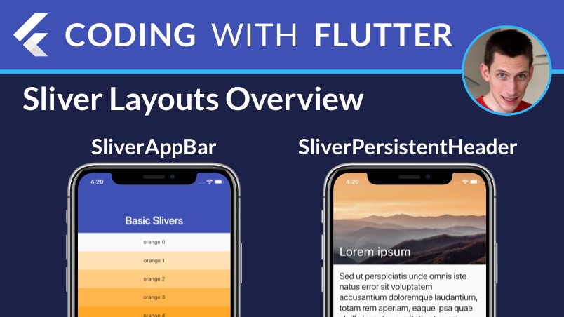Flutter Slivers Overview: SliverAppBar, SliverPersistentHeader